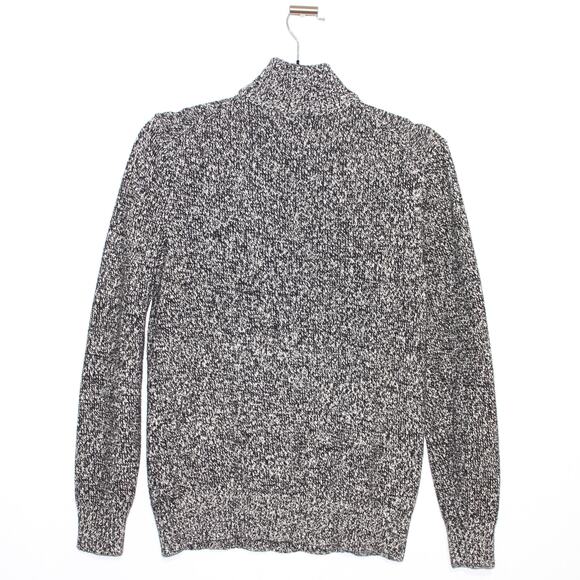 Polo Ralph Lauren Quarter Zip Knit Sweater In Heathered Grey Large - Picture 7 of 11